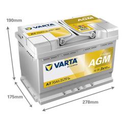 Аккумулятор автомобильный Varta Silver Dynamic 70Аh Фото 2