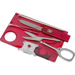 Мультитул Victorinox SwissCard Lite Transparent Red Фото 1