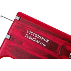 Мультитул Victorinox SwissCard Lite Transparent Red Фото 2