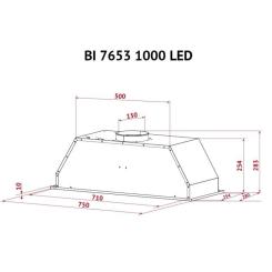 Вытяжка кухонная Perfelli BI 7653 I 1000 LED Фото 11