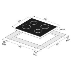 Варочная поверхность Freggia HCE640E2W Фото 5