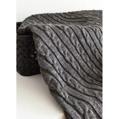 Плед Прованс Soft косы Графит 140x180 см Фото