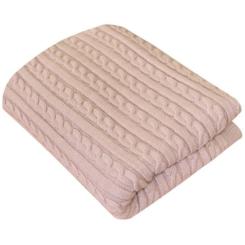 Плед Прованс Soft косы Пудра 140x180 см Фото