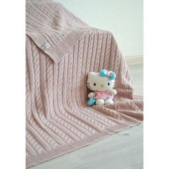 Плед Прованс Soft косы Пудра 140x180 см Фото 1