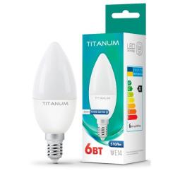 Лампочка TITANUM C37 6W E14 3000K Фото 1