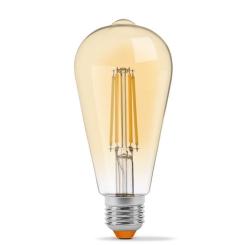 Лампочка Videx Filament ST64FA 10W E27 2200K бронза Фото 1