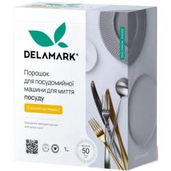 Порошок для мытья посуды в посудомойке DeLaMark з ароматом Лимона 1 кг Фото