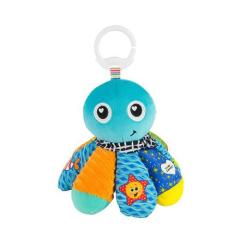 Игрушка на коляску Lamaze Восьминіг із пискавкою і дзеркальцем Фото