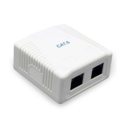 Компьютерная розетка Cablexpert RJ45x2 FTP, cat.6 Фото