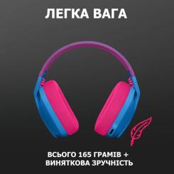 Наушники Logitech G435 Lightspeed Wireless Gaming Headset Blue Фото 5