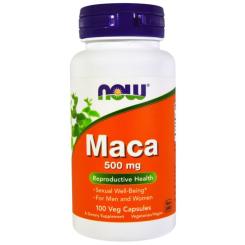 Травы Now Foods Перуанська Мака 500мг, 100 вегетаріанських капсул Фото