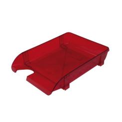 Лоток для бумаг Арника горизонтальный, пластиковый, красный Фото