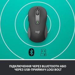 Мышка Logitech Signature M650 Wireless Graphite Фото 4