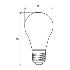 Лампочка Eurolamp LED А60 10W E27 4000K 220V Фото 3
