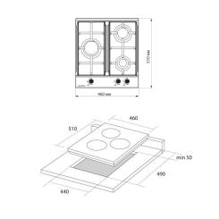 Варочная поверхность Pyramida PFX 453 IX H Фото 10