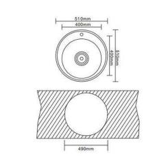 Мойка кухонная Interline RONDO sateen Фото 8