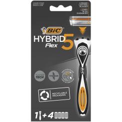 Бритва Bic Flex 5 Hybrid с 4 сменными картриджами Фото