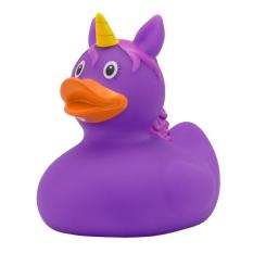 Игрушка для ванной Funny Ducks Утка Единорог фиолетовый Фото