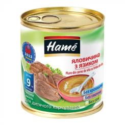 Детское пюре Hame говядина с языком, 100 г Фото
