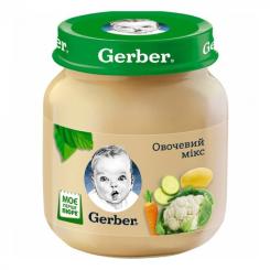 Детское пюре Gerber овощной микс 130г Фото
