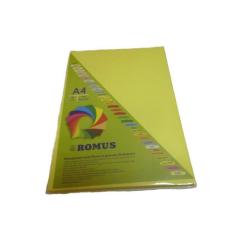 Бумага Romus A4 160 г/м2 100sh Lemon yellow Фото