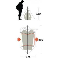 Палатка Ferrino MTB 2 Blue Фото 2