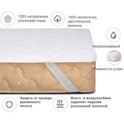 Наматрасник MirSon № 965 Natural Line Стандарт Cotton 60x120 см Фото 1