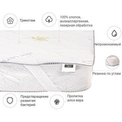 Наматрасник MirSon №1003 Alberto Eco Aloe Vera 140х200 см Фото 1
