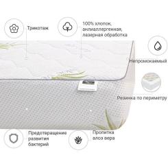 Наматрасник MirSon №1004 Alberto Eco Aloe Vera 140х190 см Фото 2
