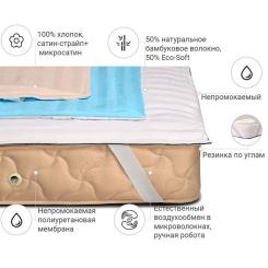 Наматрасник MirSon бамбуковый Carmela Bamboo Waterproof 287/2 60x120 Фото 1