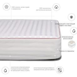 Наматрасник MirSon бавовняний DeLuxe Cotton Aloe Vera 271 80x200 см Фото 1