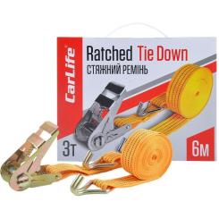 Стяжной ремень CarLife 3 т, 6 м Фото 1