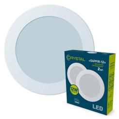 Светильник CRYSTAL SAPFIR-12W 4000K 2шт. Фото 1