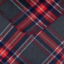 Плед Home Line флисовый Полар красно-серый, 220х160см Фото 1