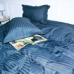 Постельное белье MirSon SatinStripe 30-0021DarkBlue 110х140 Детский Фото 2