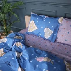 Постельное белье MirSon Бязь Premium 17-0470 Love lemon Євро Фото 1