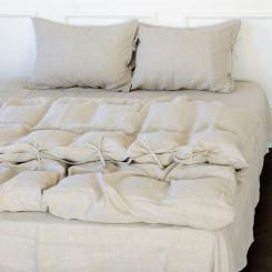 Постельное белье MirSon Лен Grey sky 143х210 Фото 2