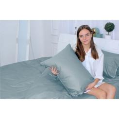 Постельное белье MirSon Сатин 0843 Grey Blue 110х140 Фото 1