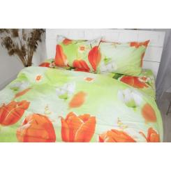 Постельное белье MirSon Сатин 22-1287 Tulips Сімейний Фото 1