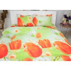 Постельное белье MirSon Сатин 22-1287 Tulips Сімейний Фото 2