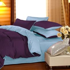 Постельное белье MirSon Сатин Premium 0846 + 0842 Agnes Євро Фото
