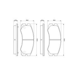 Тормозные колодки Bosch 0 986 424 366 Фото 2