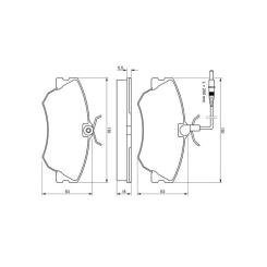 Тормозные колодки Bosch 0 986 424 451 Фото 2