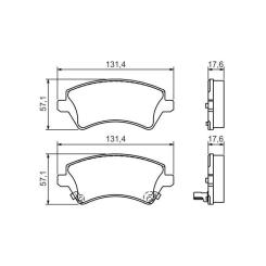 Тормозные колодки Bosch 0 986 424 735 Фото