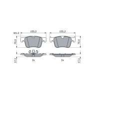 Тормозные колодки Bosch 0 986 424 860 Фото 6