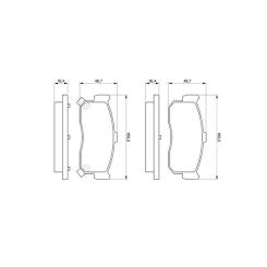 Тормозные колодки Bosch 0 986 461 144 Фото 2