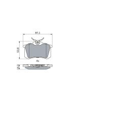 Тормозные колодки Bosch 0 986 466 683 Фото 5