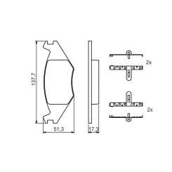 Тормозные колодки Bosch 0 986 468 890 Фото