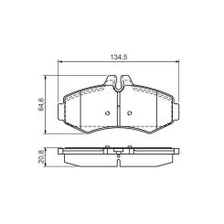Тормозные колодки Bosch 0 986 494 013 Фото 3