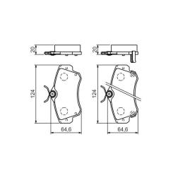Тормозные колодки Bosch 0 986 494 029 Фото 3